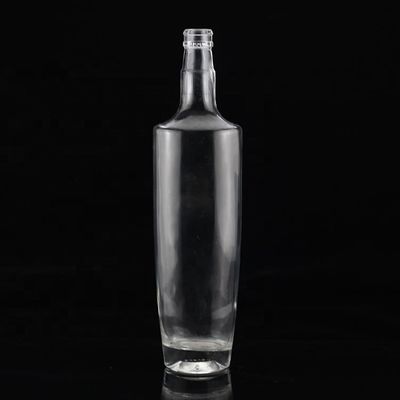 SCREW CAP Sealing Type Flat Shoulder Glass Bottle for class Mexican Tequila Liquor Wine