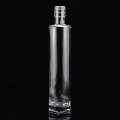 SCREW CAP Sealing Type Flat Shoulder Glass Bottle for class Mexican Tequila Liquor Wine