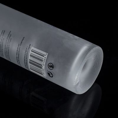 Classic Shape 700ml 750ml Frosted Applique Vodka Glass Bottle for Beverage Packaging
