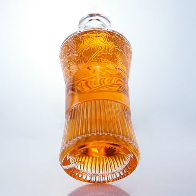 Cap Type Cork 750ml 1000ml Clear Glass Bottle for Gin Rum Vodka Whisky Customized