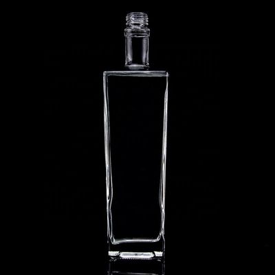 Glass Whisky Bottle Square 700ml Thick Bottom 750ml 500ml Tequila Bottles for Spirits
