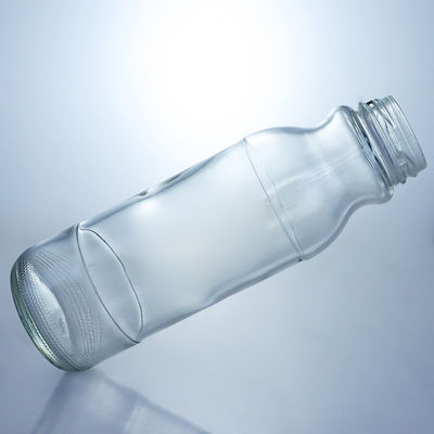 Customized Logo Clear Milk Bottle 320ml 500ml Glass Juice Coffee Bottle With Screw Lid
