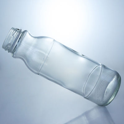 Customized Logo Clear Milk Bottle 320ml 500ml Glass Juice Coffee Bottle With Screw Lid
