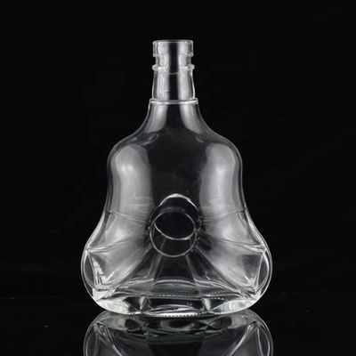 700ml Guitar Shaped Glass Bottles With Cork Cap for Clear or Customized Vodka Whisky