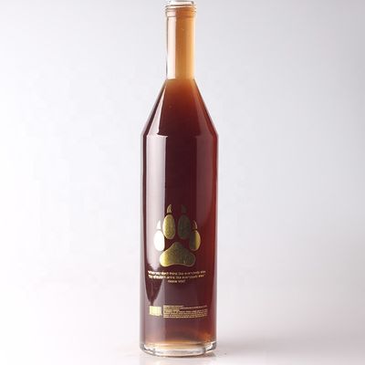 Body Material Glass Handmade Transparent Bottle Transparent Glass Liquor Bottle