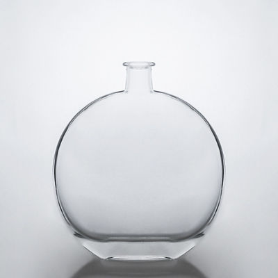 Customized Shape Acceptable Glass Liquor Bottle for Brandy Tequila Customized Logo Acceptable
