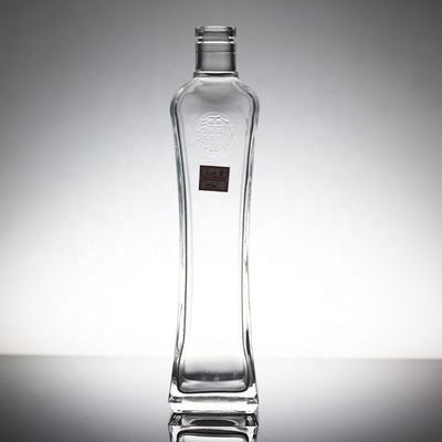 Unique Women Shaped Vodka Glass Bottle with Decal and Assortment of Capacity Choices
