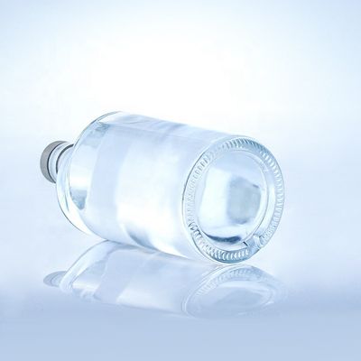 Collar Material Glass 750ml Twist Shape Glass Bottles for Clear or Customized