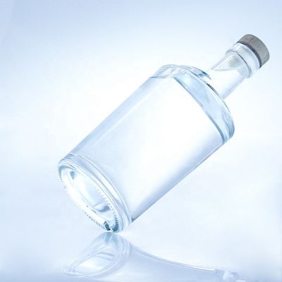 Collar Material Glass 750ml Twist Shape Glass Bottles for Clear or Customized
