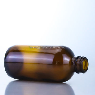 350ml Empty Glass Beer Bottle with Crown Cap Silk Screen and Hot Stamping Unique Design