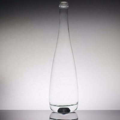 Transparent Round 700ml 350ml Custom Mineral Water Glass Bottle for Industrial Beverage