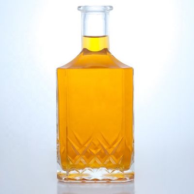 375ml 500ml 700ml 750ml 1000ml Oslo Liquor Gin Whisky Glass Vodka Bottle with Cork Lid