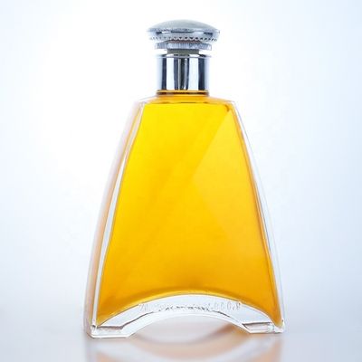 375ml 500ml 700ml 750ml 1000ml Oslo Liquor Gin Whisky Glass Vodka Bottle with Cork Lid