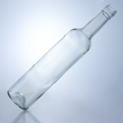 600ml 750ml 1000ml Round Shape Empty Long Neck Glass Liquor Bottles For Gin Rum Brandy