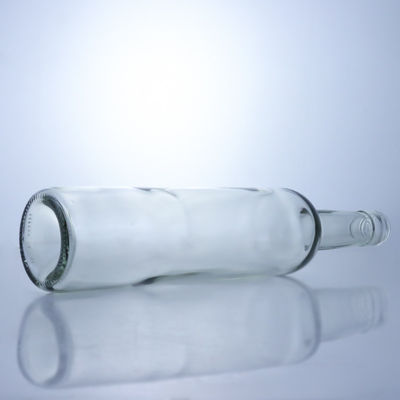 600ml 750ml 1000ml Round Shape Empty Long Neck Glass Liquor Bottles For Gin Rum Brandy