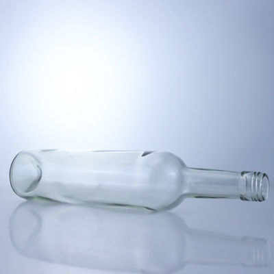 600ml 750ml 1000ml Round Shape Empty Long Neck Glass Liquor Bottles For Gin Rum Brandy