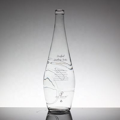 Custom Made Clear Glass Screw Cap Bottle for Juice or Soda Beverage 330ml 500ml 750ml