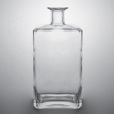 Glass Collar end 500ml 700ml 750ml 780ml Gin Rum Whiskey Tequila Spirit Bottle for Cork
