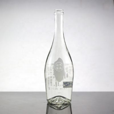 Thirst Quenching Bottle With Screen Printing And 750ml Glass Material