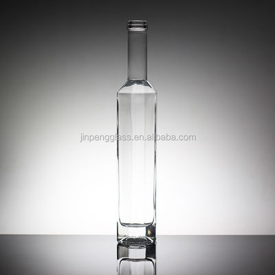 Flint Acid Etch Unique Shape Glass Bottles for Rum Liquor Brandy Whisky Vodka Tequila