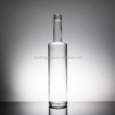Flint Acid Etch Unique Shape Glass Bottles for Rum Liquor Brandy Whisky Vodka Tequila