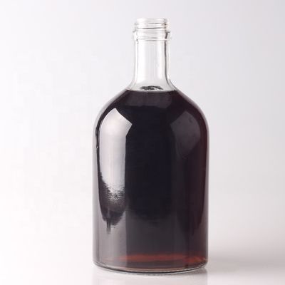 Customized Round Glass Bottle 500ml 750ml with Cork Cap and Customized Logo