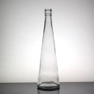Clear Glass Tall Thin Beverage Bottle for Long Neck White Spirit and Fruit Wine