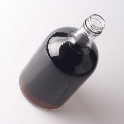 Customized Round Glass Bottle 500ml 750ml with Cork Cap and Customized Logo