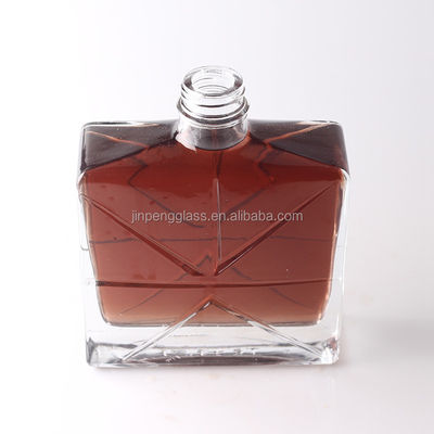 Flint Glass Unique Square Matte Spray Bottle 30ml 50ml Luxury Frosted Perfume Bottle