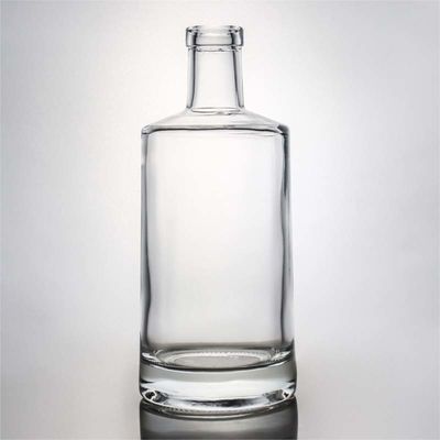 Decal Surface Handling 700ml Glass Whisky Bottle with Custom LOGO and Stopper Cap