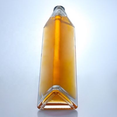 Collar Material Glass Empty 750ml Glass Wine Bottle with Cork Top Finish