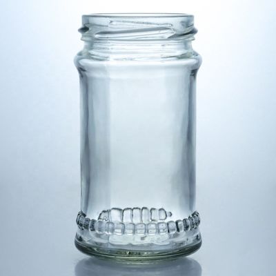 Unique Design 100ml 300ml 500ml Country Honey Glass Jar with Lid Clear Glass Products