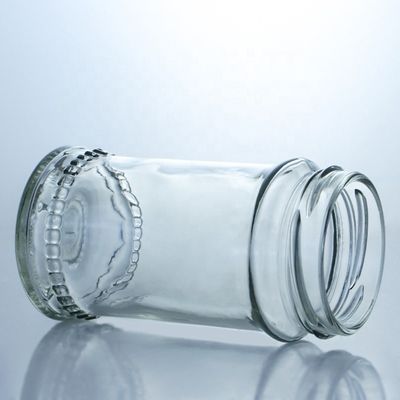 Unique Design 100ml 300ml 500ml Country Honey Glass Jar with Lid Clear Glass Products