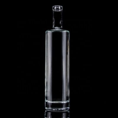 750ml Colorful Glass Liquor Bottle With Gold Collar Material and end Design for Vodka