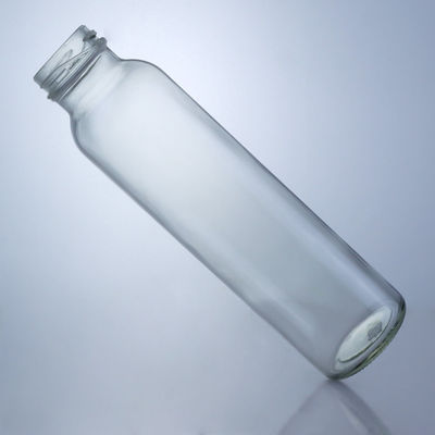300ml Round Food Glass Jar for Milk Juice Fruit Tea Decal and Surface Handling