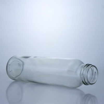 300ml Round Food Glass Jar for Milk Juice Fruit Tea Decal and Surface Handling