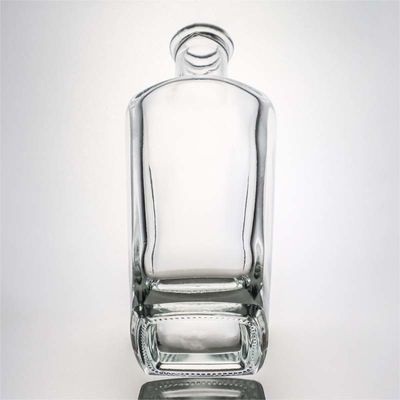 Unique Square Glass Bottle for Whisky Vodka Tequila Gin Rum Sealing Type Cork Included