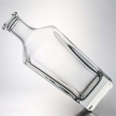 Unique Square Glass Bottle for Whisky Vodka Tequila Gin Rum Sealing Type Cork Included