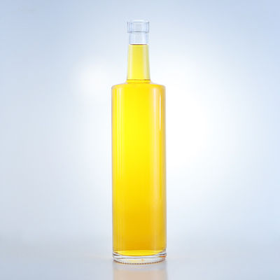 Customized Logo Sealing Type Cork Glass Bottle for Whisky Vodka Tequila Gin Rum Made