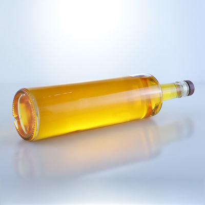 Customized Logo Sealing Type Cork Glass Bottle for Whisky Vodka Tequila Gin Rum Made