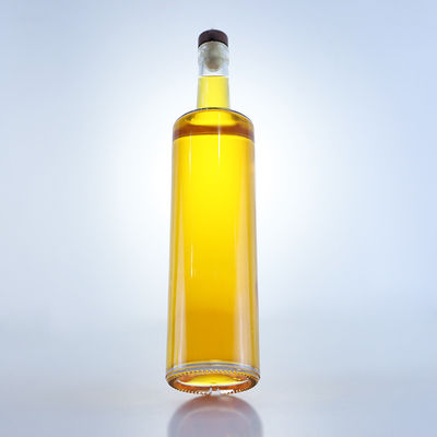 Customized Logo Sealing Type Cork Glass Bottle for Whisky Vodka Tequila Gin Rum Made