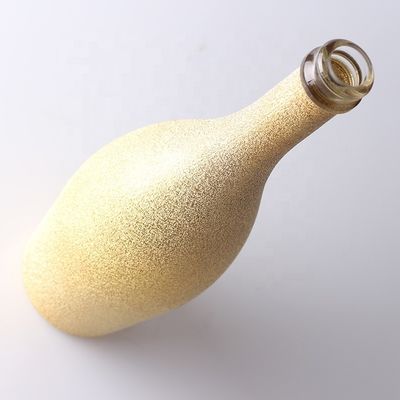 Clear or Customized 750ml Tactual Champagne Bottle 75cl Empty Painting Glass Bottle