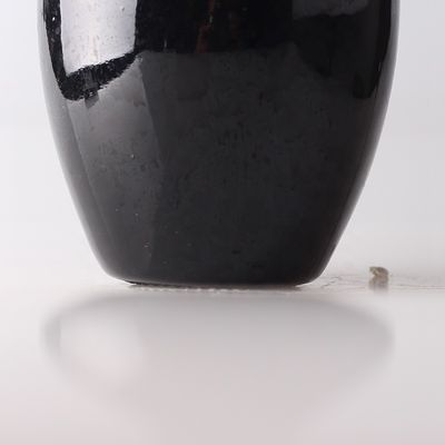 750ml Empty Black Bottle With Cork Mouth and Spray Glass Bottle for Vodka Promotion