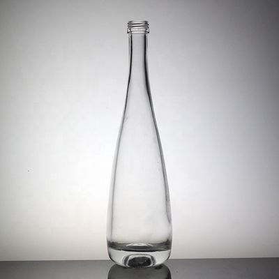 Clear Apple Shaped Juice Bottle 500ml High Flint Glass Bottle with Plastic Cap