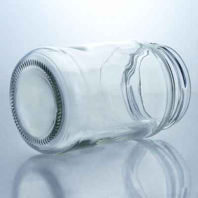 Collar Material Glass 4oz 8oz 16oz Wide Mouth Jars for Jam Pickle Honey Storage
