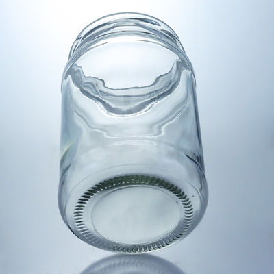Collar Material Glass 4oz 8oz 16oz Wide Mouth Jars for Jam Pickle Honey Storage