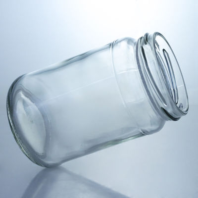 Collar Material Glass 4oz 8oz 16oz Wide Mouth Jars for Jam Pickle Honey Storage