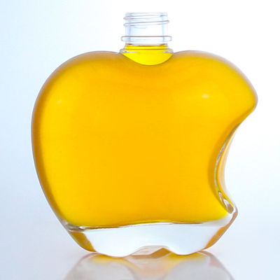Custom Cap Apple Shape Glass Bottle for Vodka Tequila Whisky in Super Flint Glass