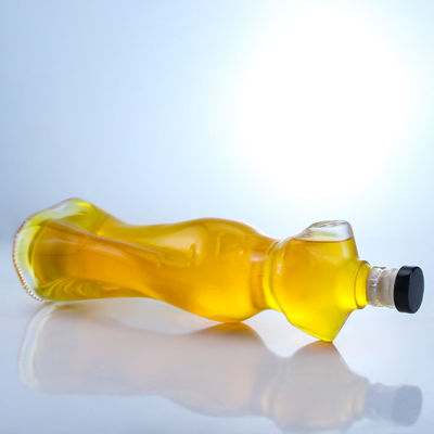 Woman Body Shape Glass Liquor Bottle for Gin Rum Brandy and Collar Material Glass