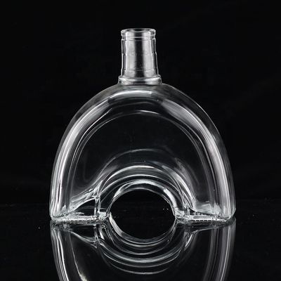 Industrial 700ml Glass Bottle for Beverage Industry in Thumb Shape